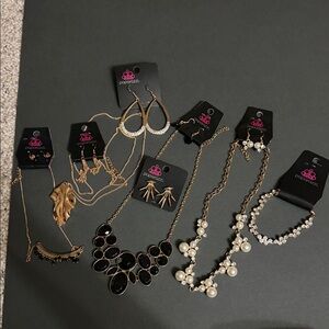 Paparazzi Gold and Black Necklace Collection
